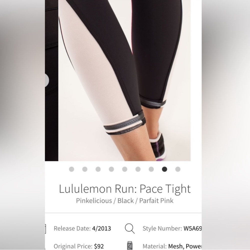 Lululemon Run Pace Leggings - Picture 5 of 8